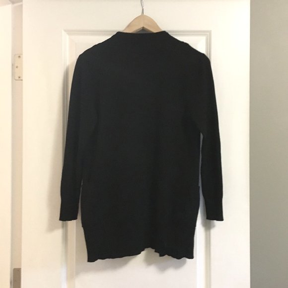 NWOT Active USA Black Knit Long Sleeve Cozy Open Cardigan - Picture 5 of 7